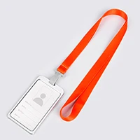 Алюминиевый шнур, набор для визиток, визитница, визитница, держатель для удостоверения личности, металлический чехол для визиток - Цвет: Orange
