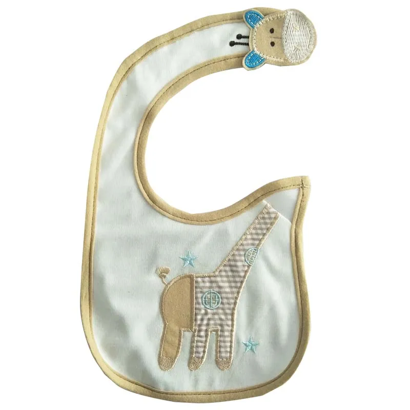 Baby Bibs Cute Cartoon Pattern Toddler Baby Waterproof Saliva Towel Cotton Fit 0-3 MOld Infant Burp Cloths Feeding Baby Stuff