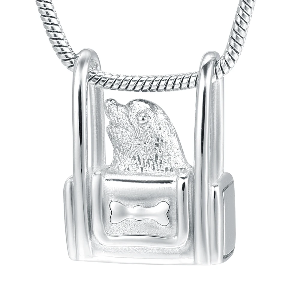 

LKJ10071 Stainless Silver Tone Hawk head Stash Cremation Jewelry Funeral Urn Casket for Pet Ashes Stainless Steel Charm