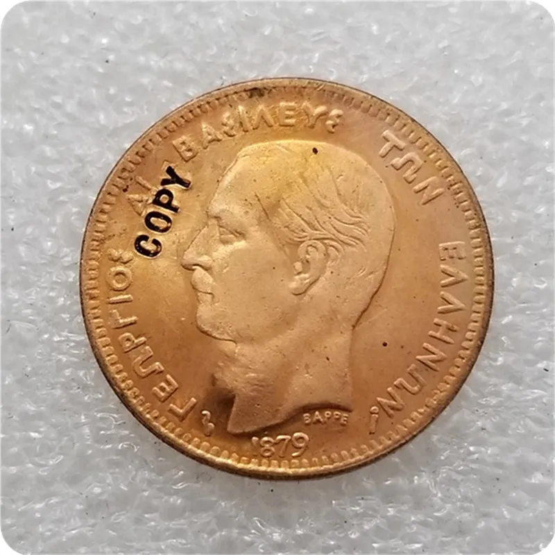 Коллекционные монеты 5 LEPTA из меди 1879 в греческом стиле | Дом и сад