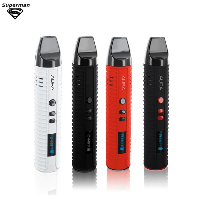 Original Dry Herb Vaporizer Flowermate AURA 2600mah Ceramic coils Wax Dry Herb Eliquid 3 in 1 e cigarette Herbal Vaporizer Pen