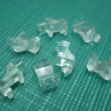 100 ПК бесцветные бриллиантовые кусочки из 2,54 мм-7,62 мм светильник трубы для 3 мм под прямым углом светодиодный Диод светодиодный ламповый абажур заменить SLP3