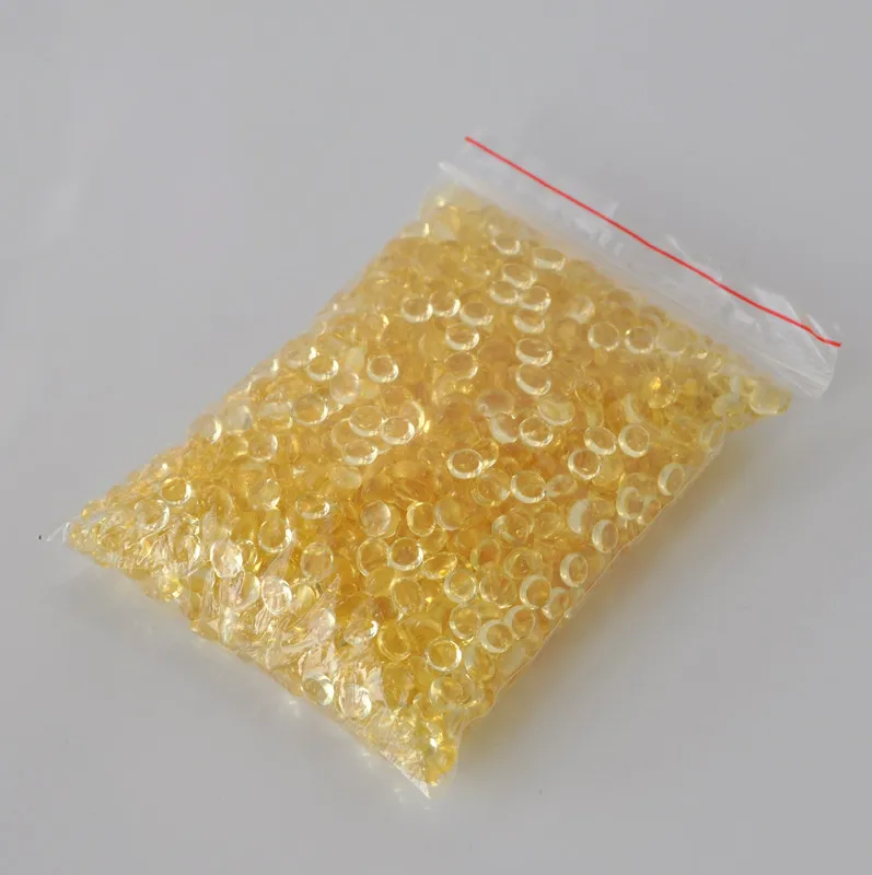 Light Yellow Ellipse Keratin Glue For Hair Extensions Clear Color Colloidal Particle Hotmelt Hot Pot 100g/bag GS004