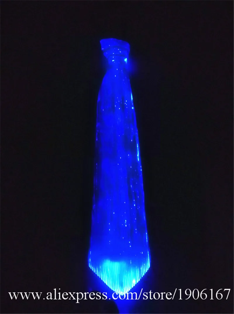 LED fiber light tie party party tie men's light color color stage show tie0