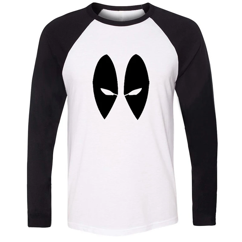 

I am groot Deadpool Popular Marvel DC Comics Eyes Symbol Mask black gray white blue Design Mens Printing T-shirt Graphic Tee