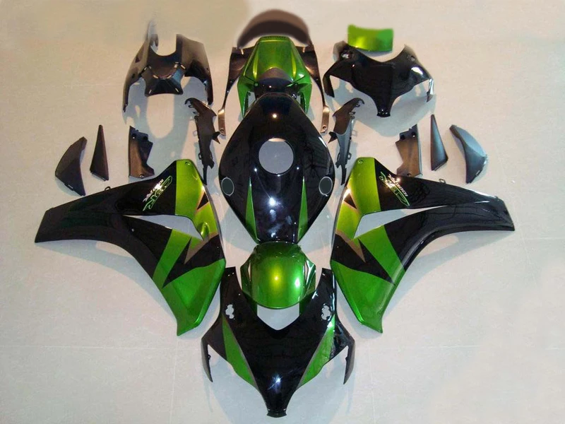 

Injection mold Fairing kit for HONDA CBR1000RR 08 09 10 11 CBR 1000RR 2008 2009 2011 ABS green black Fairings set+7gifts HH10