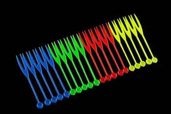 

Home Garden Bar Flatware transparent PP plastic sword heart health one-time disposable cocktail salad fruit fork 1500pcs/lot