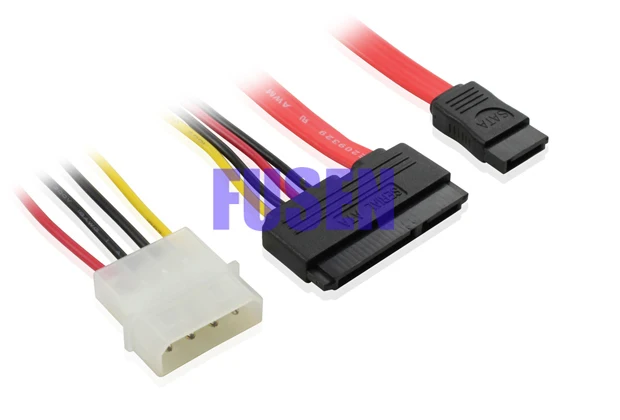 15 + 7 Pin SATA de datos / alimentación a 4 Pin IDE Cable