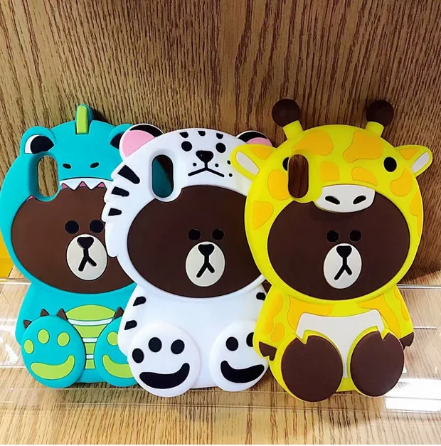 Marchcover корейский милый мультяшный 3D чехол с медведем для iPhone 11 pro XR XS Max мягкий силиконовый защитный чехол для iPhone 6 s 7 8 Plus