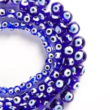 4/6/8/10/12/14 мм Турции, голубой, Дурной глаз бусины стеклянные бусины для самостоятельного изготовления изготовление, поиск ювелирных изделий браслет ожерелье