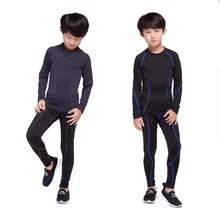 Термобелье для маленького мальчика, базовый слой, комплект мужской зимней спортивной теплой одежды, компрессионный Быстросохнущий Рашгард для мальчика, Лидер продаж