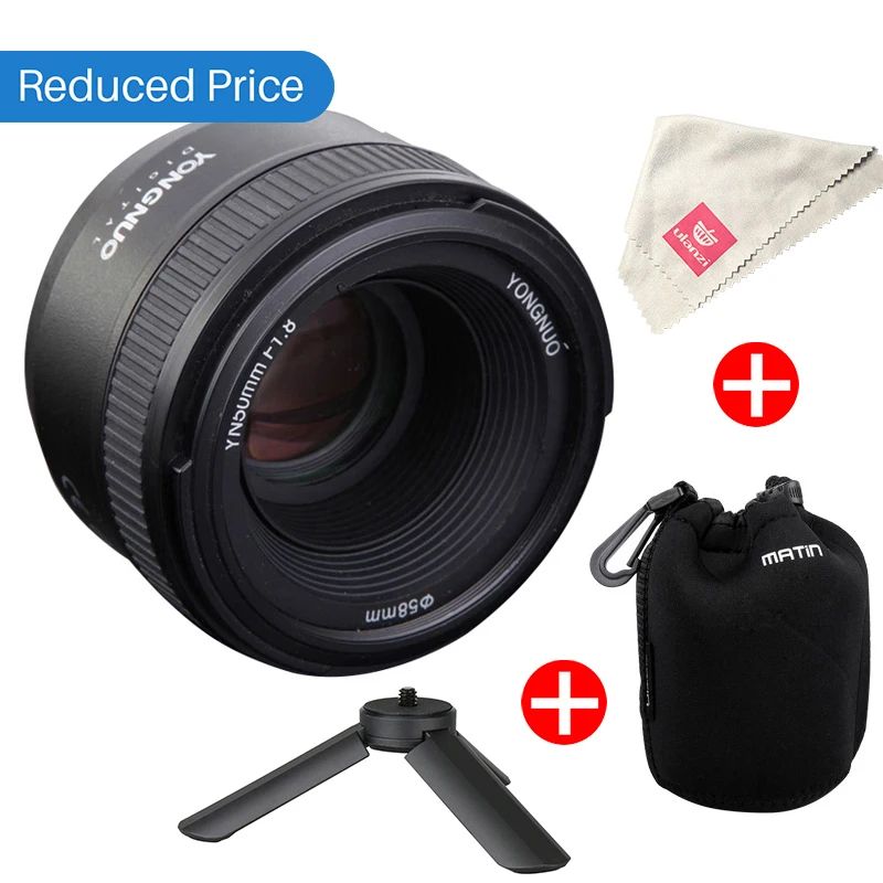 Ulanzi YONGNUO YN50MM F1.8 объектив большой апертурой Авто фокусная линза для Nikon D800 D300 D700 D3200
