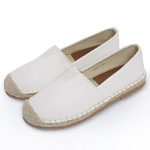 Хороший осень женская повседневная обувь на плоской подошве Модные дышащие белые женские лоферы слипоны поп-рыбак Обувь обувь для вождения