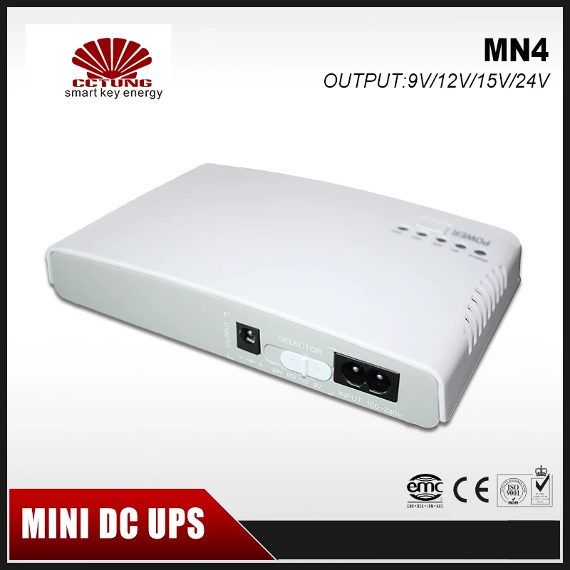 Мини Портативный UPS с 110 240V входом 9 V/12 V/15/24 V Выход 8800mAh литиевая батарея Встроенный
