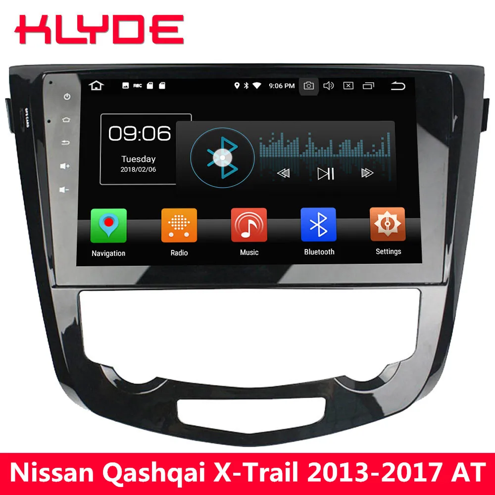 

KLYDE 10.1" IPS 4G Octa Core Android 8 4GB RAM 32GB ROM Car DVD Multimedia Player Radio For Nissan Qashqai X-Trail AT 2013-2017