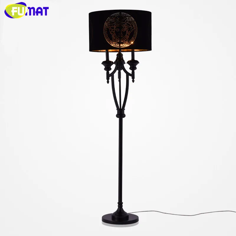 

FUMAT Modern Creative Goddess Pattern Floor Lamps European Fabric Lampshade Stand Light Nordic Bedroom Floor Light