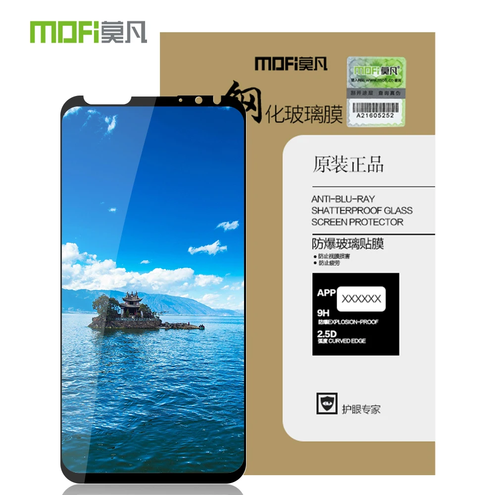 Meizu 16X закаленное стекло MOFi полное покрытие защитная пленка протектор экрана Meizu 16 X пленка из закаленного стекла