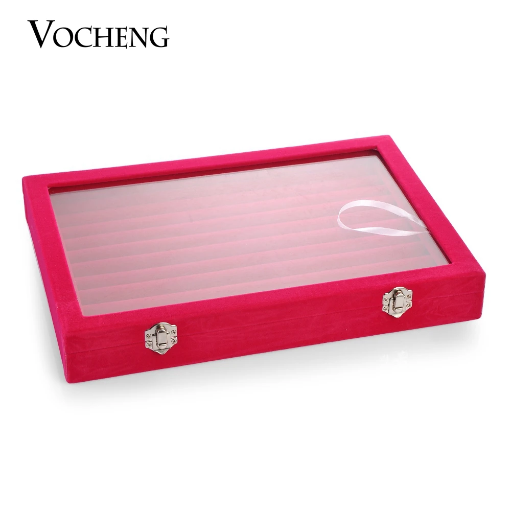Vocheng черный серый красный коробка дисплея ювелирных изделий 5 стилей чехол для хранения подходит браслет и оснастки Шарм NN-431
