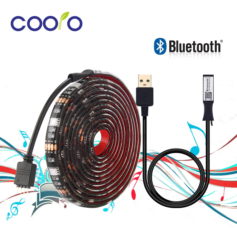 5 В USB Мощность Светодиодные ленты света RGB 5050 SMD HD ТВ Настольный ПК Экран Подсветка