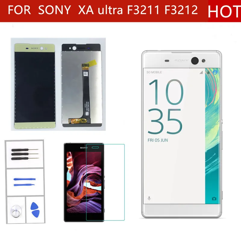 

6.0" Original LCD For SONY Xperia XA Ultra Display Touch Screen with Frame For SONY Xperia XA Ultra LCD Display F3211 F3212