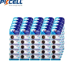 125 шт./25 карты PKCELL CR2032 3 V литиевая батарея BR2032 DL2032 ECR2032 кнопки сотового монет Батарея 3В CR 2032 для Ключи смотреть
