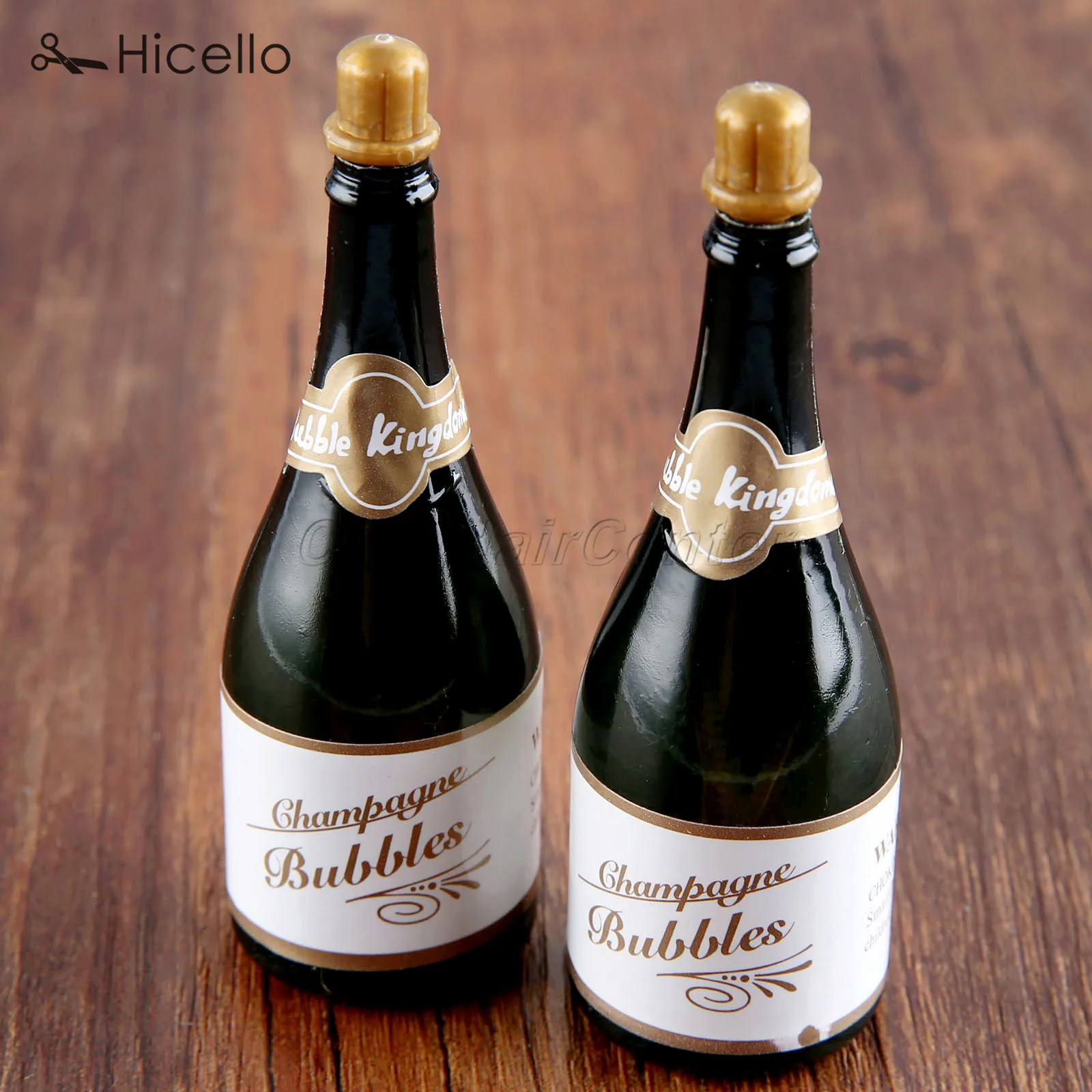 2pcs Bubble Bottles Empty Plastic Champagne Bottles Shape for wedding