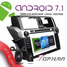 TOPNAVI 9 Android 7 1 Auto Multimedia Players for Toyota Prado 2014 Car Free Map Card