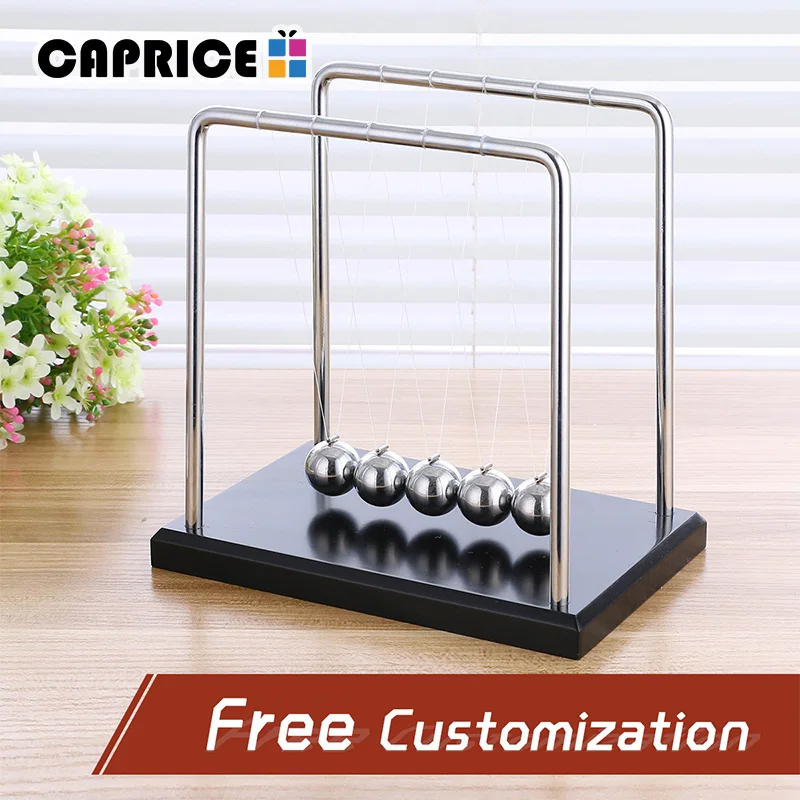Newton Cradle Balance Ball Steel Newtons Balls маятниковая игрушка Free French graving Physic Science настольная NC