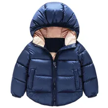 Новинка детская парка детская одежда зимняя теплая плотная куртка и пальто для мальчиков и девочек детская теплая верхняя одежда размер 2-6 лет