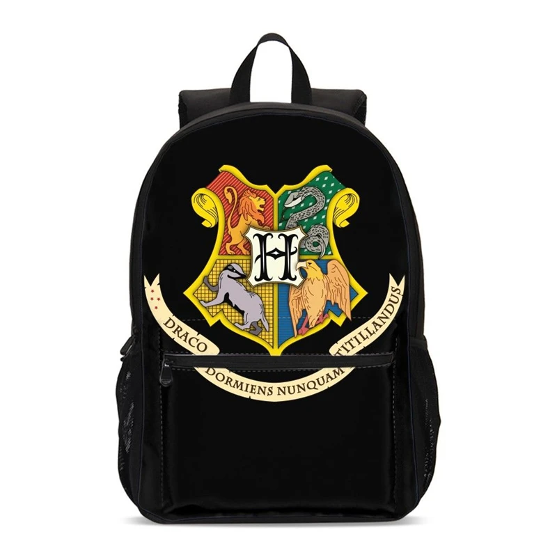 Children Magic Academy Potter Backpacks For Teenager Boys School Bags Girls Larger School Backpack Kids BookBag Laptop Bags - Цвет: Коричневый