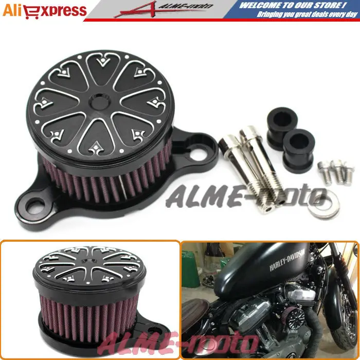 

Air Cleaner+Intake Filter System RC Case For Harley sportster XL883/1200 04'-UP air filter