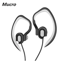 Sports Earhook Headphones In Ear Headphones Noise Reduction Waterproof Earphone Stereo 3.5mm Jack Headphone with Mic for Running