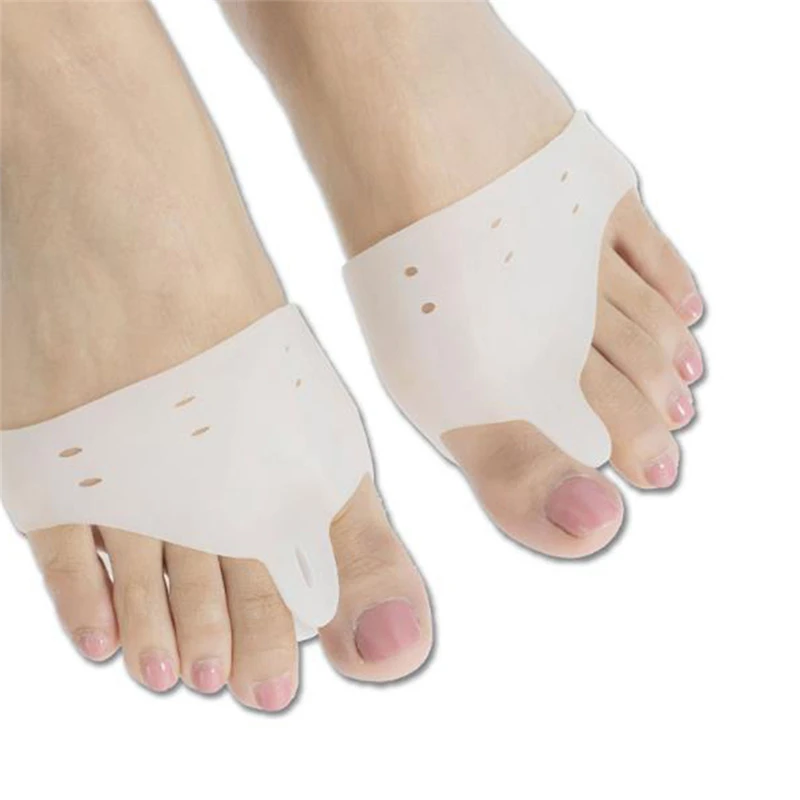 1 пара, медицинский силиконовый гелевый разделитель для пальцев ног, большого пальца, защита от вальгусной деформации, регулятор вальгусной деформации, защита для ухода за ногами