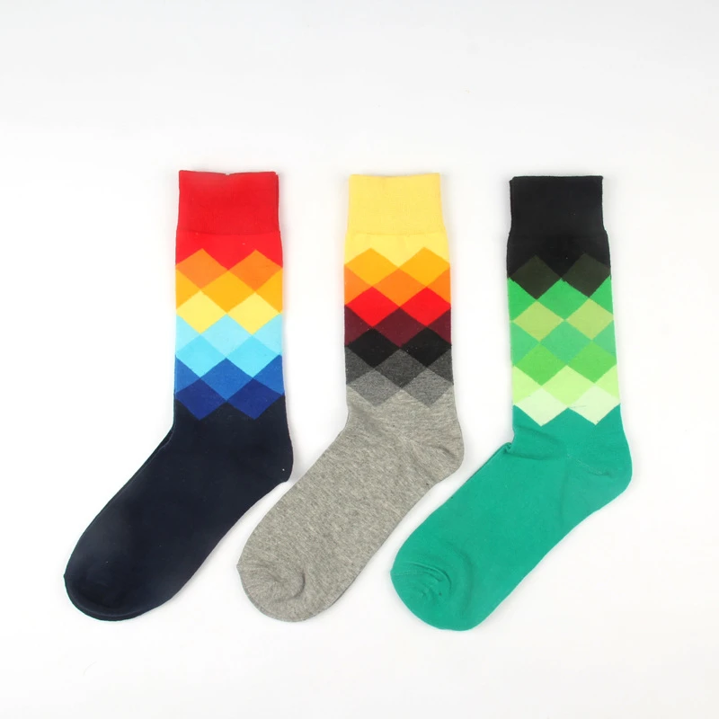 

Man Socks New 1pair Men Socks Sweat-absorbent British Style Long Colorful Men's Fashion Cotton Socks Funny Crew Socks
