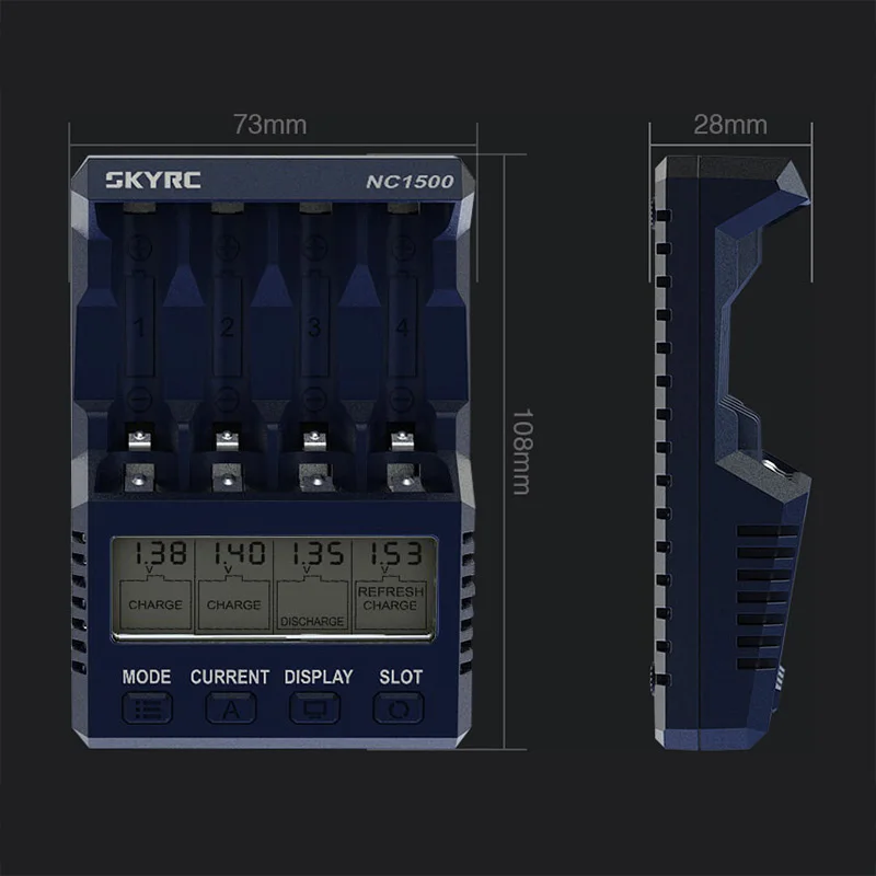 Оригинальный SKYRC NC1500 AA/AAA зарядное устройство и анализатор NiMH батареи