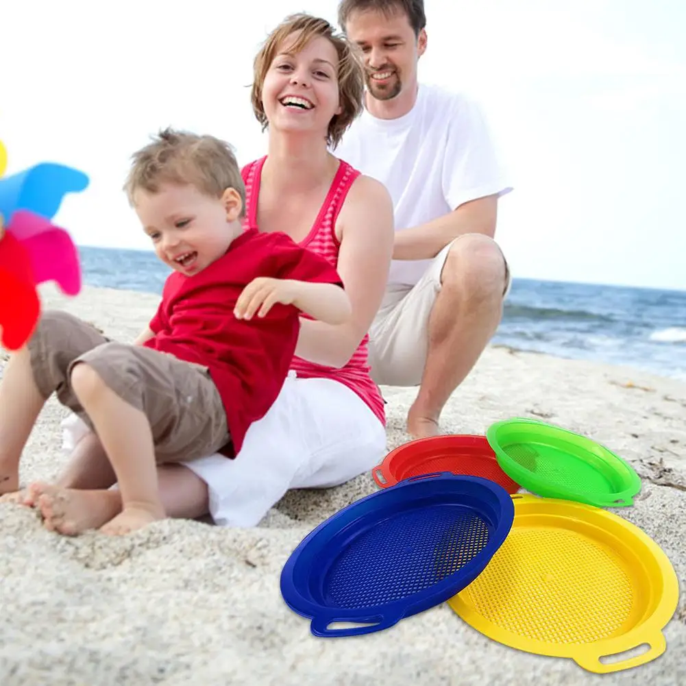 Stop Sand Sifter сита игрушка для песка Пляж 4 шт. набор красный синий желтый зеленый для детей детская игрушка
