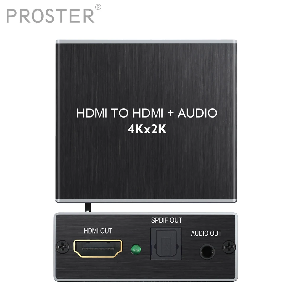 

Prozor HDMI Audio decoder HDMI to Optical TOSLINK SPDIF with 3.5mm Stereo Audio decoder 4K x 2K 3D