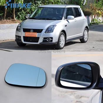 

smRKE For Suzuki Swift Car Rearview Mirror Wide Angle Hyperbola Blue Mirror Arrow LED Turning Signal Lights
