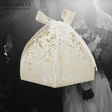 50 шт. коробка для сладостей для самостоятельной сборки свадебные продукты розовый лазер выдолбленные персонализированные пользовательские коробки для конфет Свадебные креативные коробки для конфет фестиваль