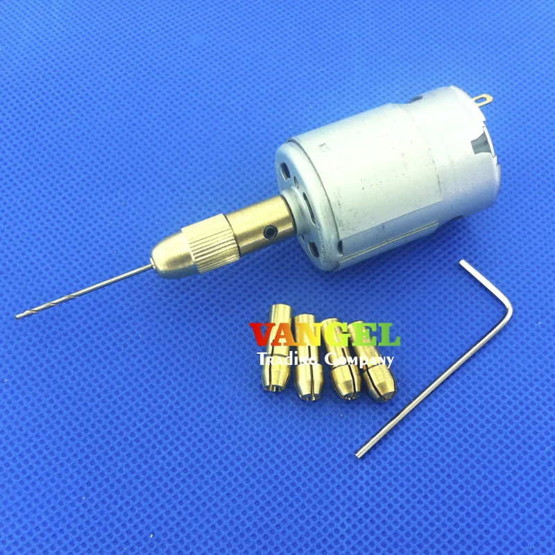 FitSain mini pcb drill Press tool 380 motor 3V12V drill chuck 0.5 3mm