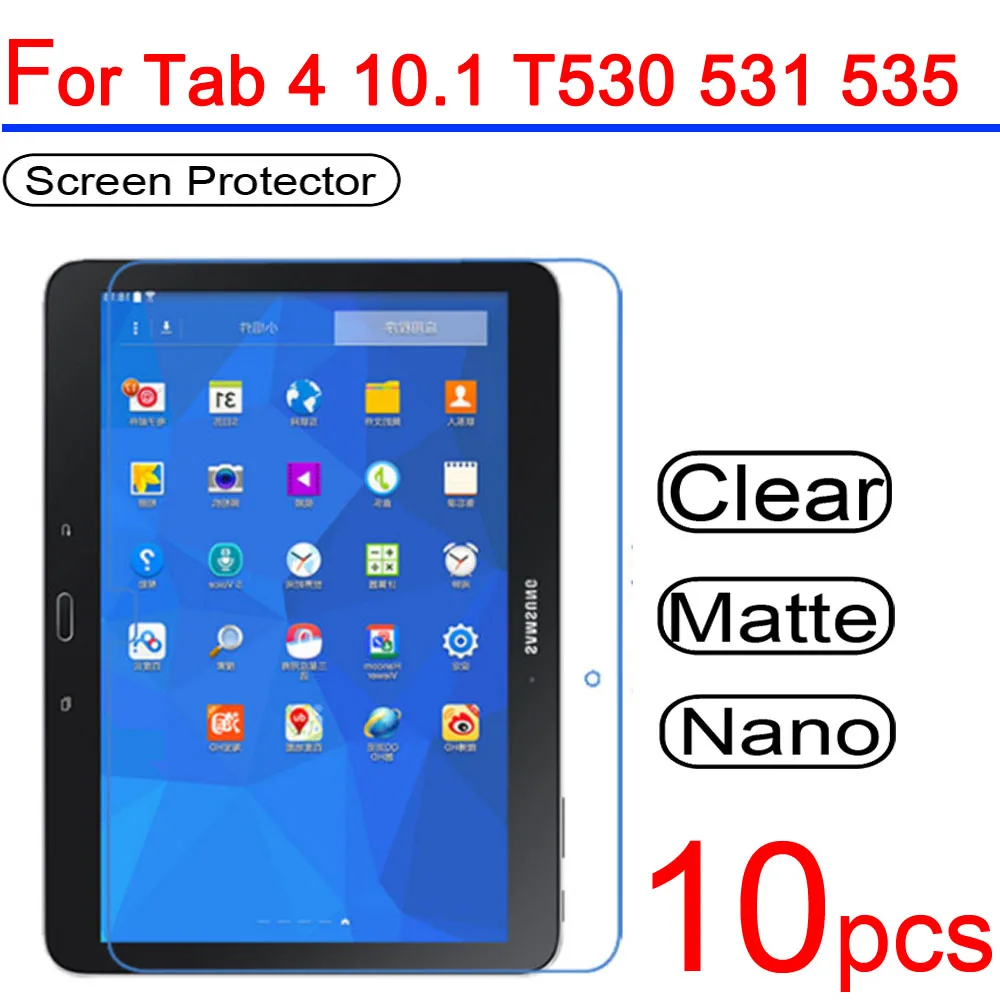 10 шт. ультра прозрачное защитное покрытие ЖК экрана для Samsung Galaxy Tab 4 7 0 8 1 T530 T330 T230