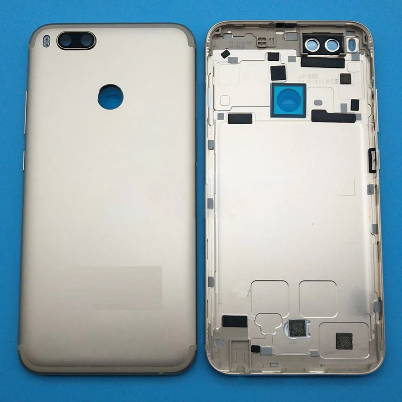 Для Xiaomi mi A1 Батарея задняя крышка дверь Корпус с объектив камеры вспышка Мощность