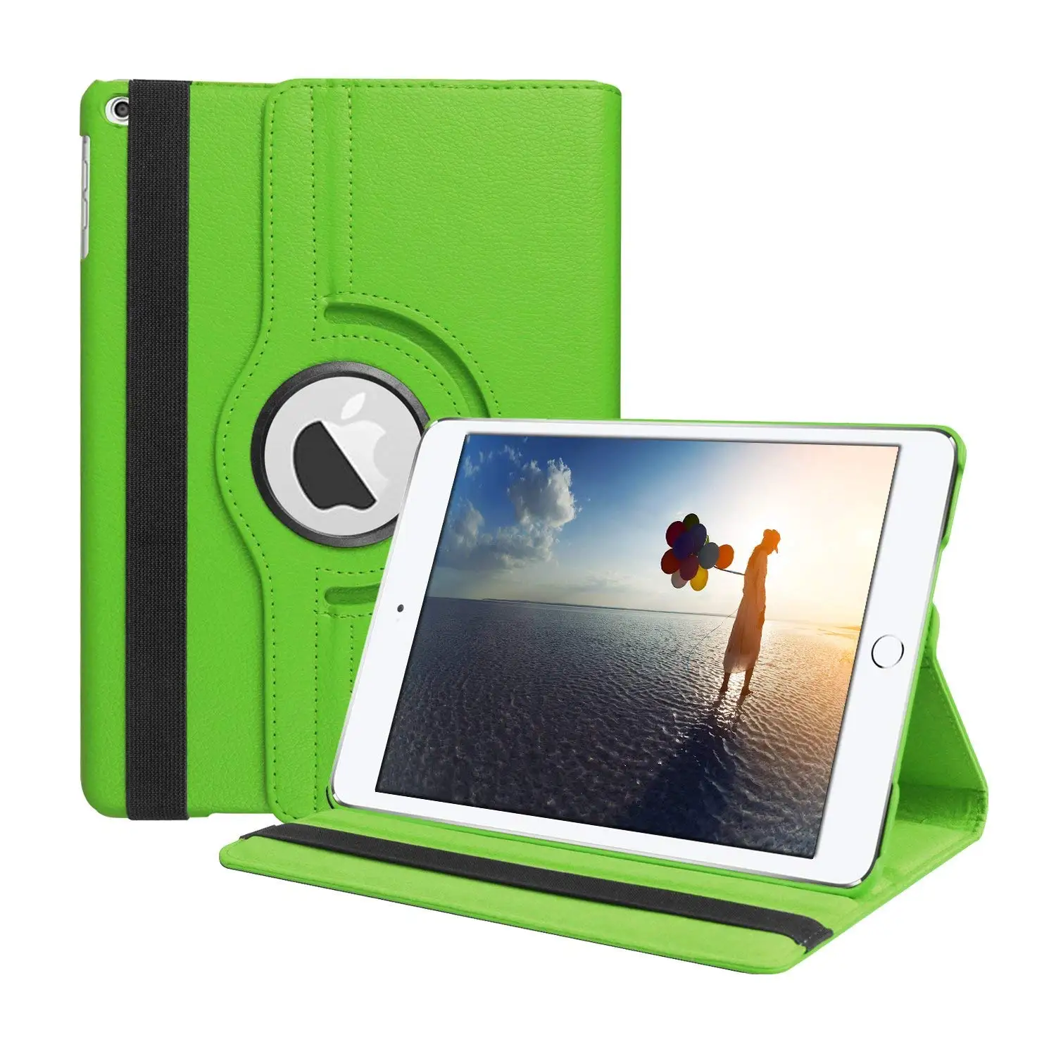

Case Cover For iPad Air 2 360 Degree Rotating PU Leather Flip Smart Case For iPad Air 2 A1567 A1566 Magnetic Auto Wake Up/Sleep