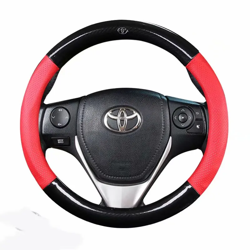 Car Steering wheels Cover 37 38cm 15" for Toyota 86 Agya Allion Auris