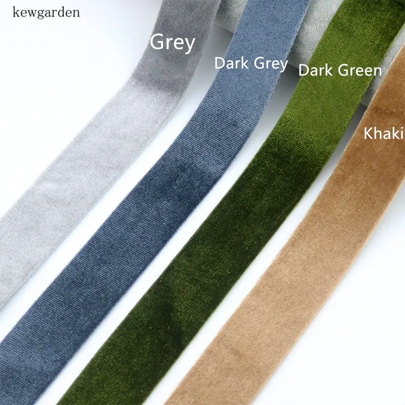 

Kewgarden 30mm 3cm Velvet Cotton Layering Cloth Ribbons Flannel Handmade Satin Ribbon DIY Bowktie Tape Riband 5m/lot