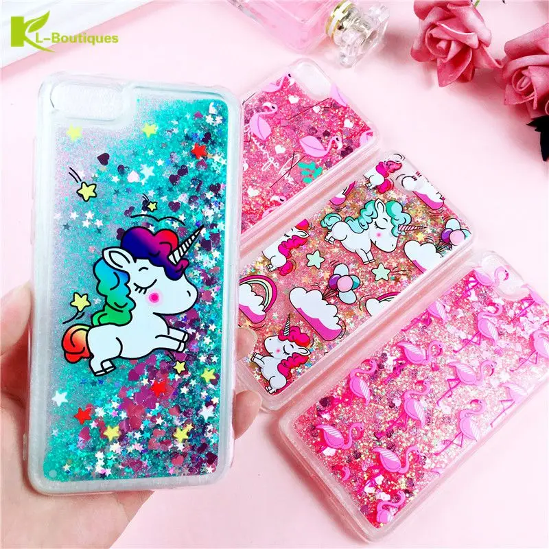 

Honor 7A Case On sFor Coque Huawei Honor 7A DUA-L22 5.45" Unicorn Flamingo Liquid Dynamic Cartoon Cover For Huawei Y5 2018 Case