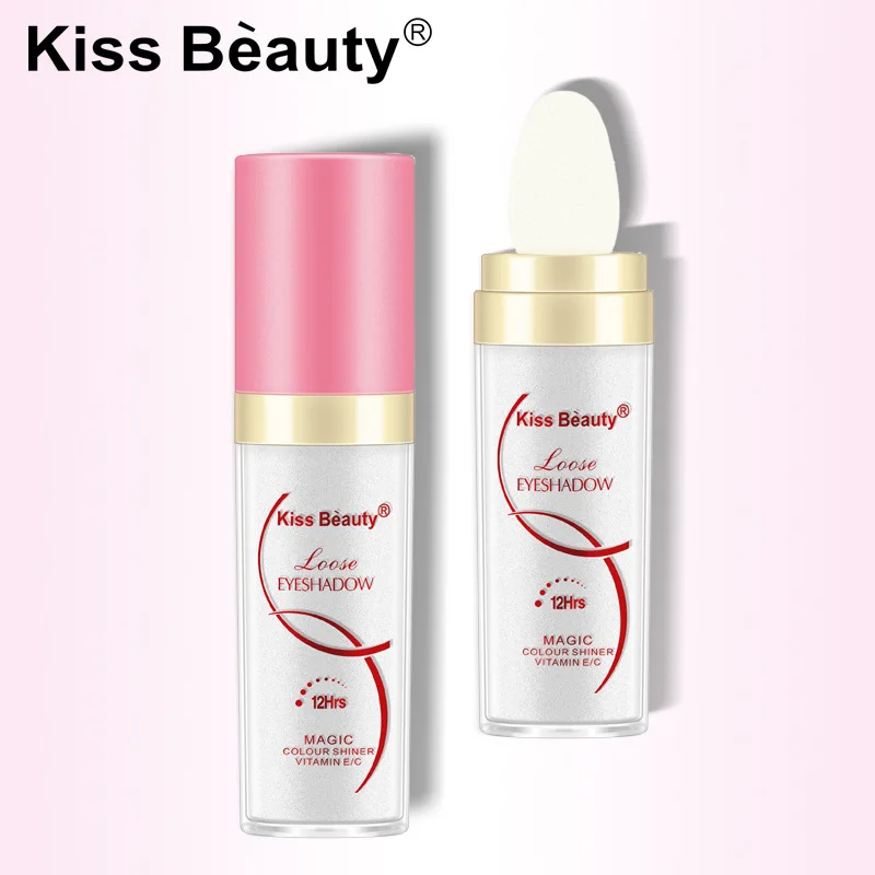 Kiss beauty белые тени для век рассыпчатая пудра водостойкие стойкие контуринга