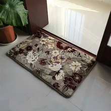 1pcs 50x80cm Machine washable and thicken antiskid bedroom door mat The kitchen toilet Water absorption  living room carpet
