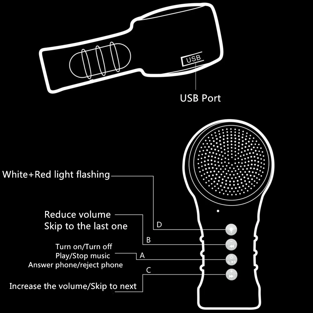 Bluetooth динамик ожерелье hug Мода доступно Мути-Функция портативный HUG ручной аварийной 2018 Трендовое спортивное освещение