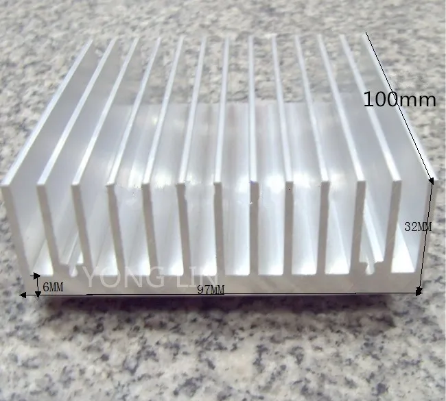 

Heat sink/Aluminum radiator/Aluminum/High power computer case radiator high power aluminum radiator 100(L)*97(w)*32(h)